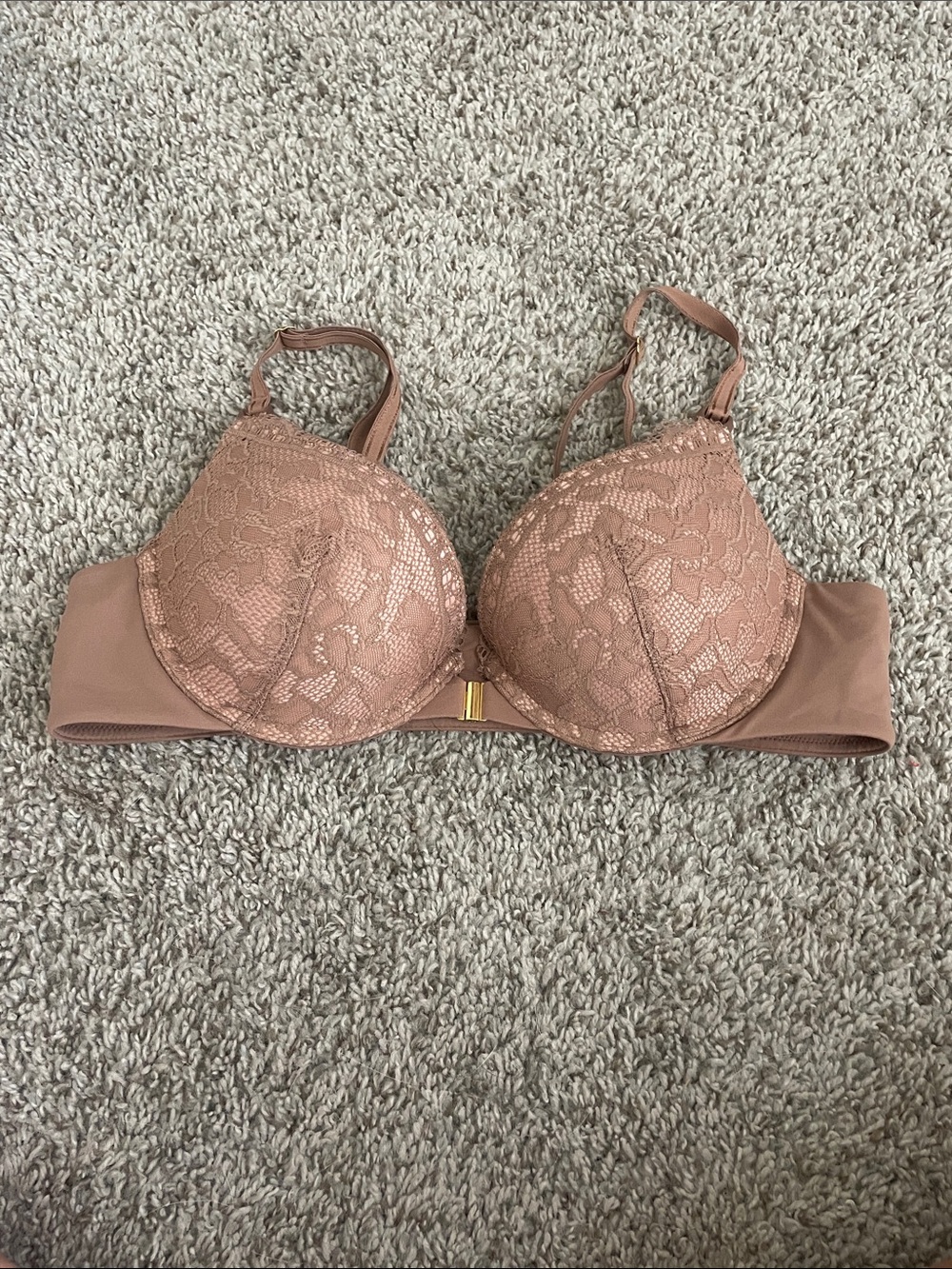 Soma Lace Push-Up Bra - Rose Taupe